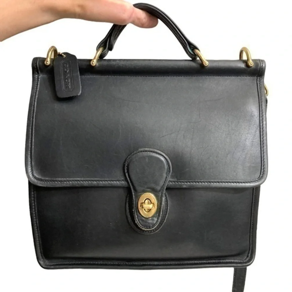 Coach black leather vintage Willis bag 1999 Costa Rica
